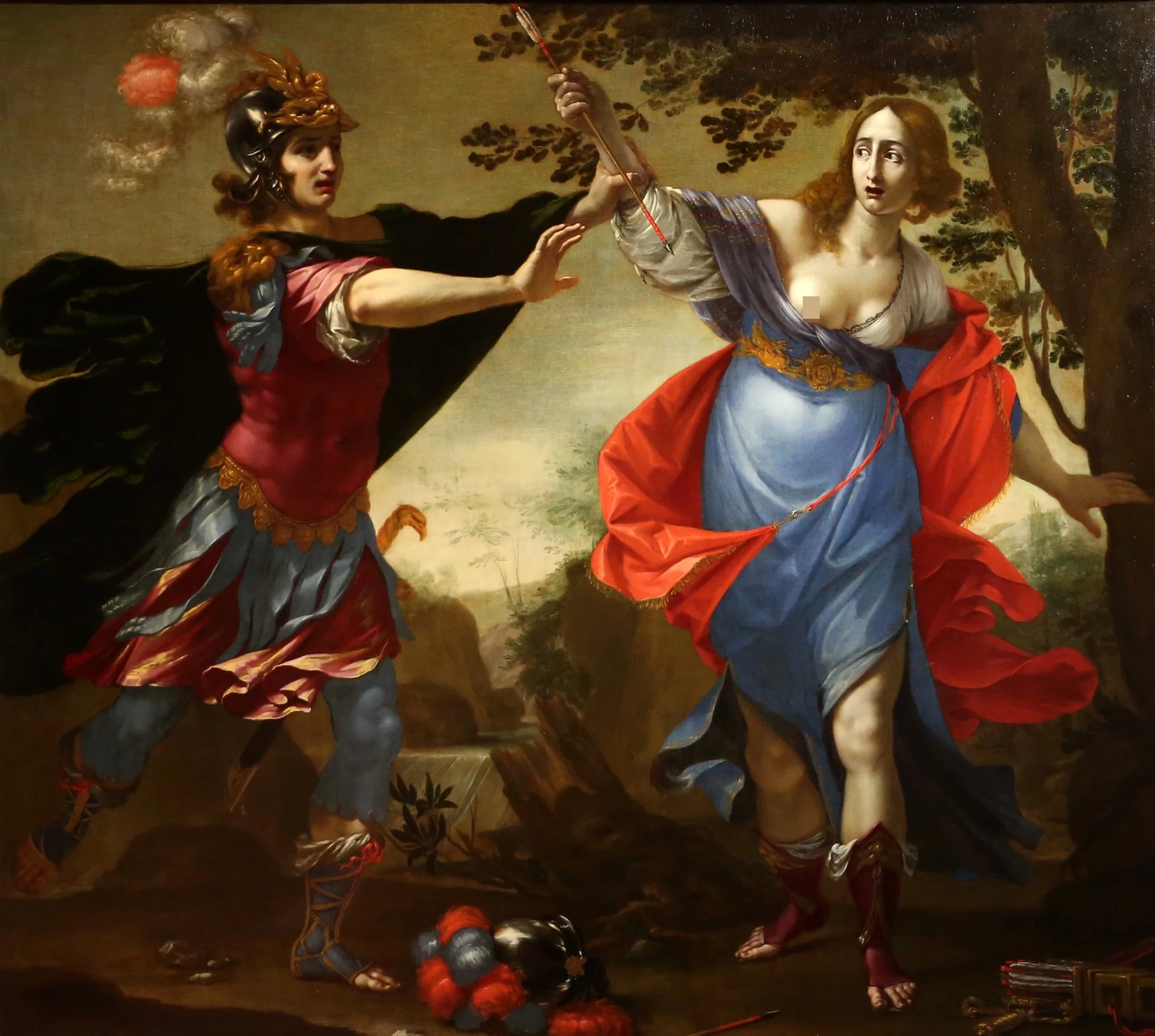 Rinaldo impedisce il suicidio di Armida - Uffizi, Firenze